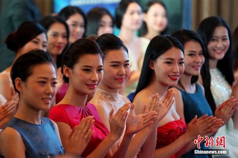 Contestants For China Final Of 65th Miss World Beauty Pageant Debut In Shanghai 7 Peoples