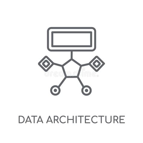 Data Architecture Linear Icon Modern Outline Data Architecture Stock