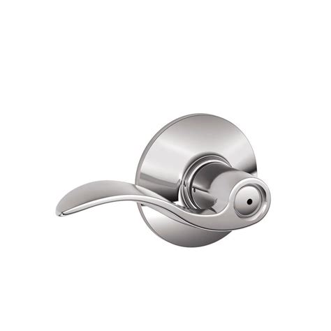 Today the schlage family of products also includes the very best. Schlage Accent Bright Chrome Bed and Bath Lever-F40 ACC ...