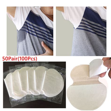 50pair Antiperspirant Underarm Sweat Pads Dress Sticker Armpit Pad