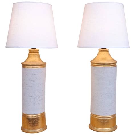 Bitossi Gold And Off White Glazed Lamps For Sale At 1stdibs