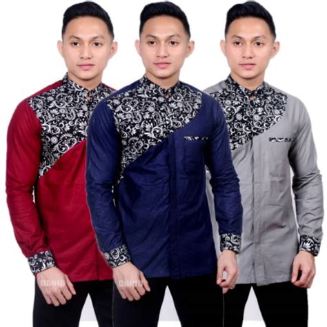 Baju berwarna biru dongker atau navy banyak disukai pria karena warnanya yang terlihat maskulin. BAJU KOKO//BAJU KOKO PRIA LENGAN PANJANG TERMURAH ...