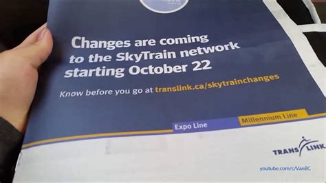 Changes Are Coming To Skytrain On October 22nd 2016 Youtube