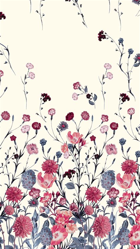 Flower Pattern IPhone Wallpapers Bigbeamng