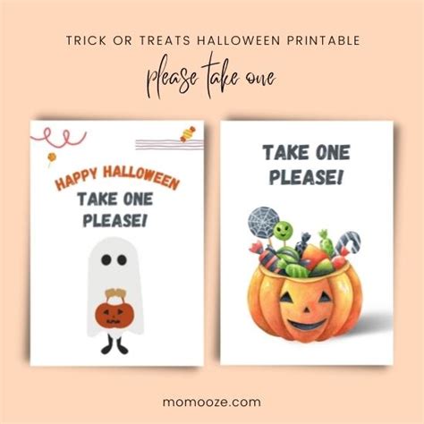 15 Free Trick Or Treat Sign Printables For Halloween
