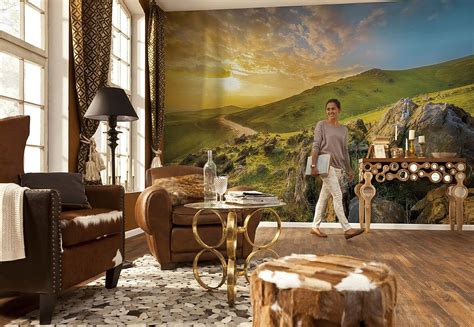 Mountain Morning Wall Mural By Komar 8 525 Full Size Large Wall Murals