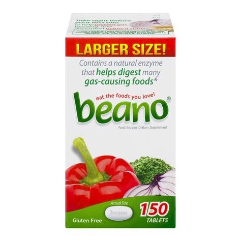 Beano Gas Relief Digestion 150 Tablets 150 Tablets 1 Bottle