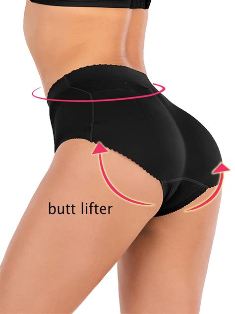 Dodoing Womens Butt Lifter Panties Padded Hip Enhancer Shapewear Control Fake Ass Pads Panties