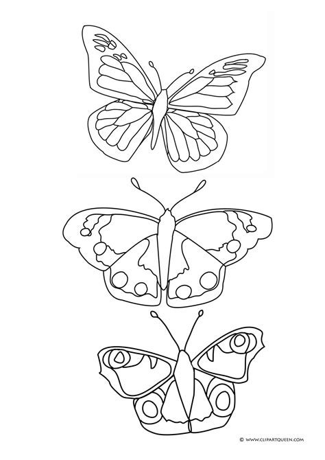 A very beautiful butterfly coloring page. Butterfly Coloring Pages