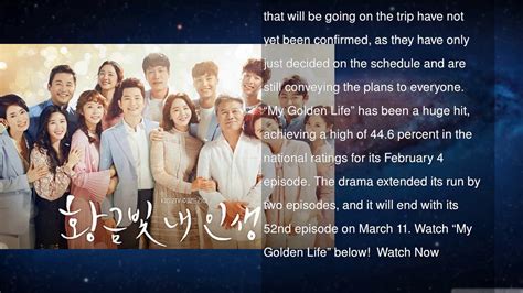 My Golden Life Cast And Crew To Celebrate Dramas Success With