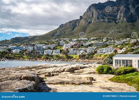 Aerial View Of Llandudno Beach In Cape Town South Africa Stock Image