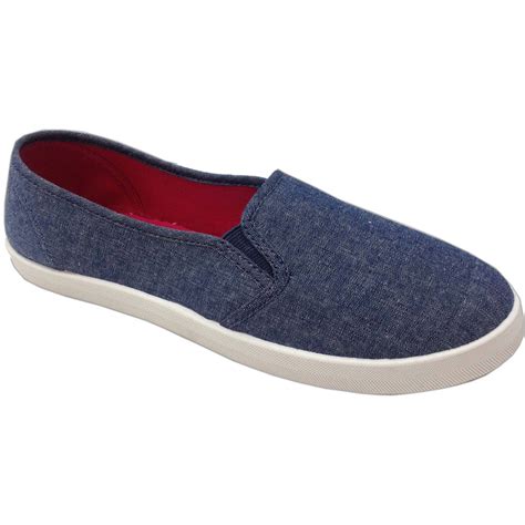 Womens Casual Canvas Slip On Sneaker