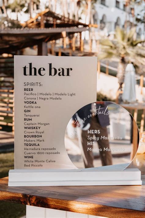 17 Unique Wedding Bar Sign Ideas Reception Bar White Weddings