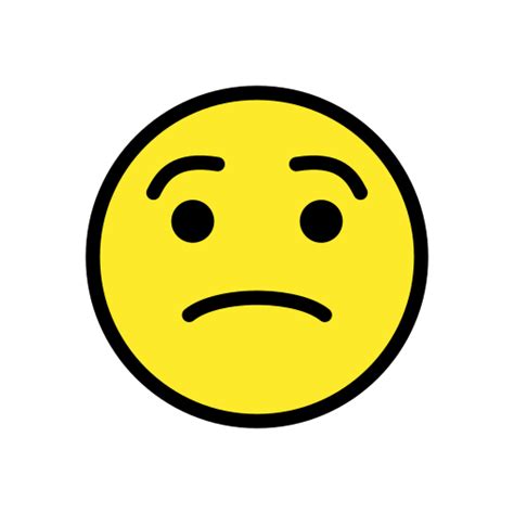 The smiley / emoji face begging to copy/paste! 😟 Cara Preocupada Emoji
