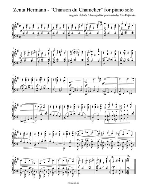 Music Sheet: Patrick Watson Je Te Laisserai Des Mots Piano Sheet Music