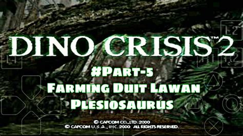Dino Crisis 2 Farming Duit Lawan Plesiosaurus Dinocrisis2 Ps1