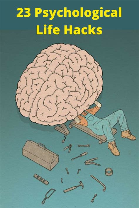 23 psychological life hacks psychology psychological hacks psychologist illustration