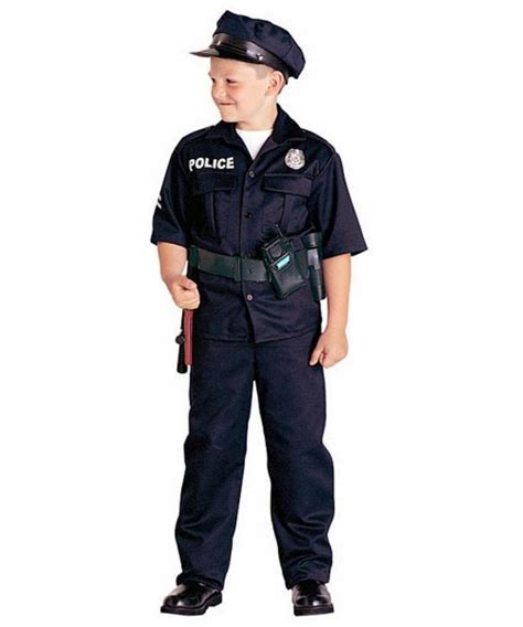Police Officer Costume For Kids Boys Officer Costumes