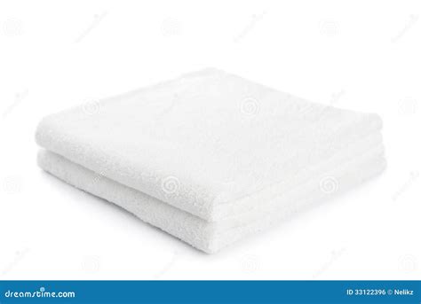 Stack Of White Towels Isolated Stock Photo Image Of Hospital