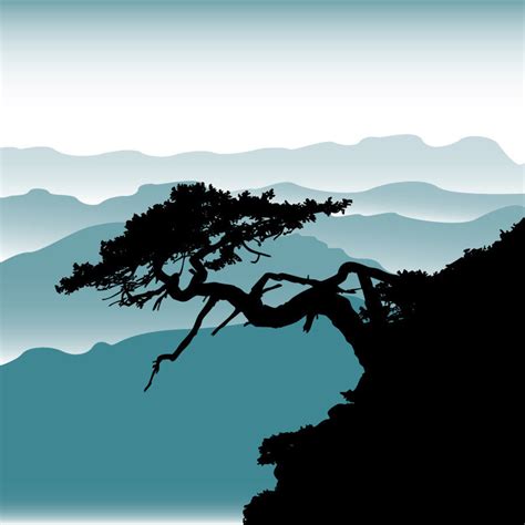 Bonsai Tree With Rollin Hills Mural By Andy Kocher Murals Your Way
