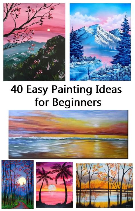 40 Easy Painting Ideas For Beginners