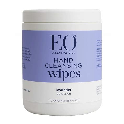 Eo Hand Cleansing Wipes Lavender 210 Count Carlo Pacific