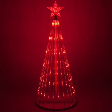 Red Led Animated Outdoor Lightshow Tree