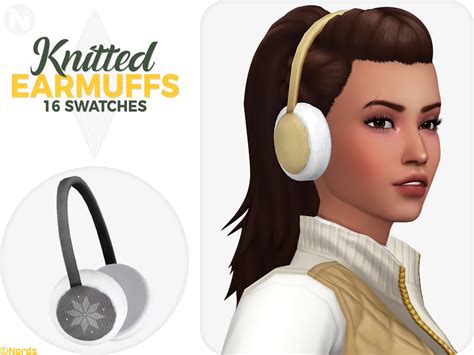 Knitted Sims 4 Cc Earmuffs
