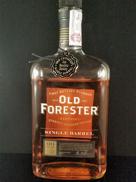 Review Old Forester Single Barrel The Bourbon Society Private