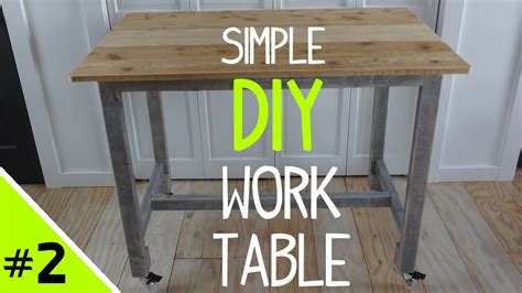 Build A Simple Diy Work Table Top 2 Of 2 Youtube