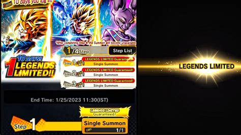 Guaranteed Legends Limited Summon Dragon Ball Legends Youtube
