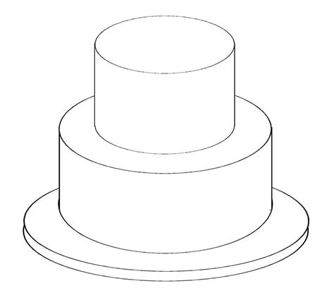 Place one layer of cake on a cake stand or serving plate. 7 Best Images of Wedding Cake Template Printable - 2 Tier ...