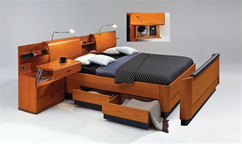 Functional Headboard Multifunctional Furniture Design Bed Design Bedroom Design