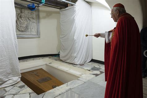 pope benedict xvi laid to rest today where two canonized popes were buried catholic review