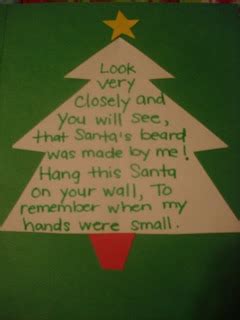 Daily Life of a Mommy to a Princess: Handprint Santa w/ Poem