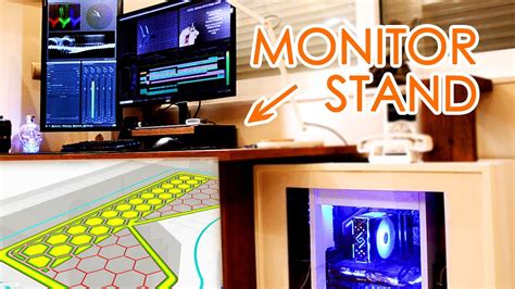 3d Printed Monitor Stand For My Editing Desk Useful 3d Prints Youtube