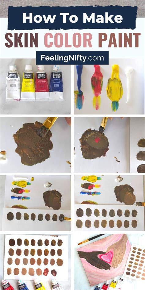 How To How To Make Skin Color Paint In Acrylic Color Mixing Chart