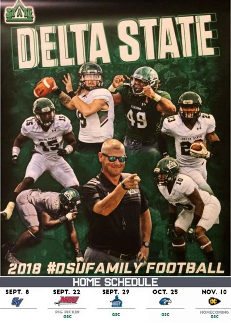 Full baltimore schedule & live game updates! Delta State Football 2018 Home Schedule - News and Events