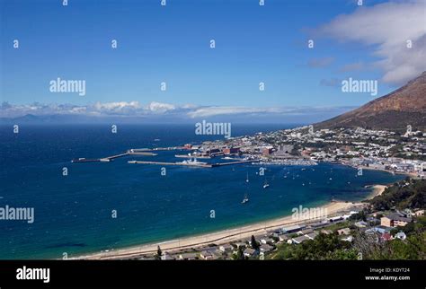 View Of Simons Town Harbour With Naval Base Cape Town South Africa