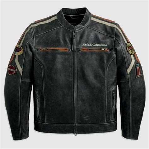 Harley Davidson Leather Jacket Men Free Shipping