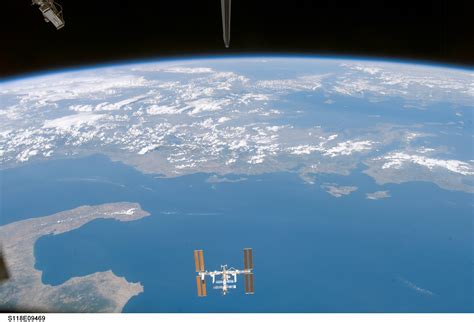 International Space Station From Space Shuttle Endeavour