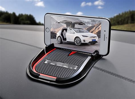 For Tesla Model S X 2016 2019 Mobile Phone Anti Slip Pad Car