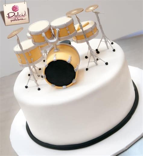 You Have To See Drums Cake On Craftsy Drum Birthday Cakes Music