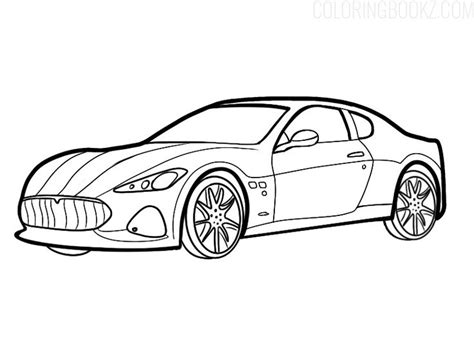 Maserati GranTurismo Coloring Page Coloring Books Coloringbook Coloringbooks Coloringpage