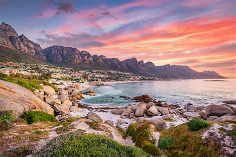 Camps Bay Cape Town Vibrant Sunset Twilight South Africa Go Next
