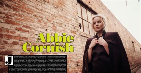 Celeb Diary Abbie Cornish In The Latest Issue Of Luomo Vogue