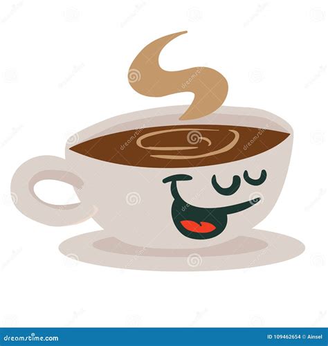 Coffee Cup Smile Stock Illustration Illustration Of Drink 109462654