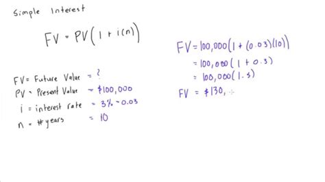 How To Calculate Simple Interest On An Investment Youtube