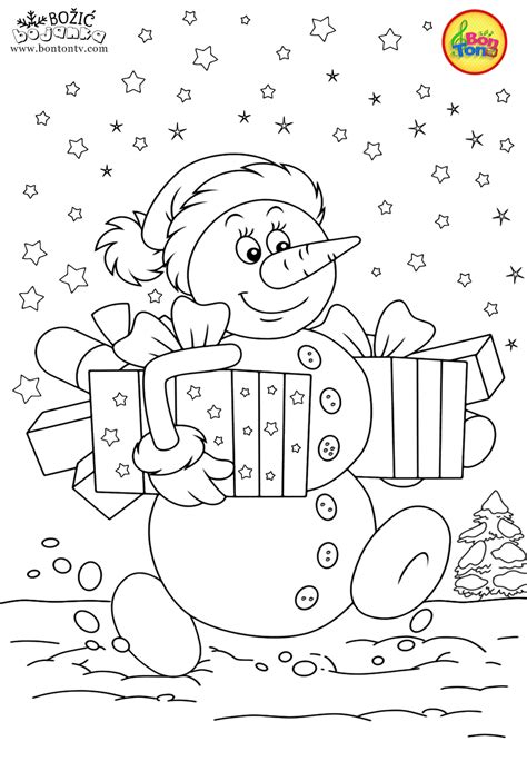 Christmas Coloring Pages Free Printables For Kids Santa Snowman