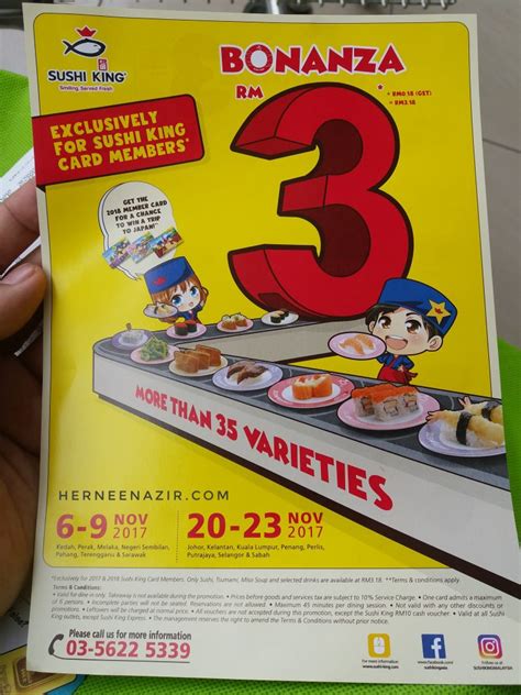 › sushi king promotion 2019. Lunch Di Sushi King Bersama Babah & Syamil - herneenazir.com